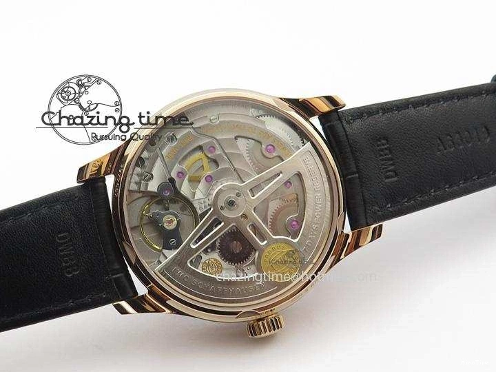 MIROTIME 0715 Portuguese Real PR RG IW5007 ZF 1:1 Best Edition Black Dial On Black Leather Strap A52010 V FreshLook 7304